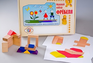 Игровой набор Фребеля "Конструктор деревянный без соединений-2" (Серия "Эксперимент") - fgospostavki.ru - Махачкала