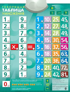 Озвученный плакат "Таблица умножения" - fgospostavki.ru - Махачкала