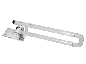 Поручень откидной с антибактериальным покрытием (белый) - fgospostavki.ru - Махачкала