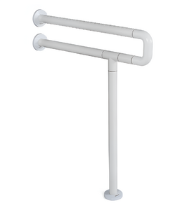 Поручень напольно-настенный с антибактериальным покрытием (белый) - fgospostavki.ru - Махачкала