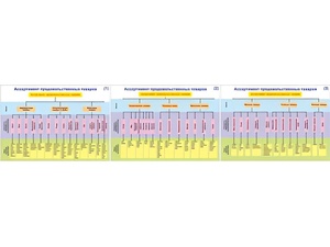 Плакаты ПРОФТЕХ "Ассортимент продовольственных товаров" (3 пл, винил, 70х100) - fgospostavki.ru - Махачкала