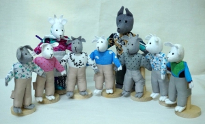 Шагающий театр "Волк и 7 козлят" (9 персонажей) - fgospostavki.ru - Махачкала