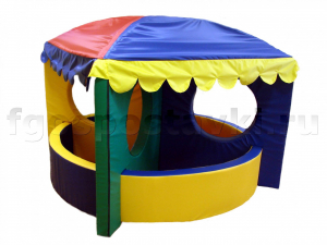 Сухой бассейн-трансформер "Карусель" 6 элементов с шариками - fgospostavki.ru - Махачкала