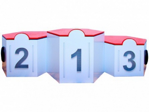 Электрифицированный интерактивный наградной пьедестал "Первый, второй, третий" - fgospostavki.ru - Махачкала