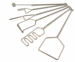 Постановочные зонды на витых ручках с колечком (с металлическим шариком). Комплект из 6 зондов - fgospostavki.ru - Махачкала