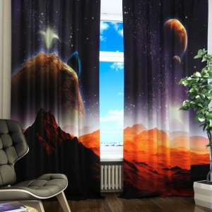 Комплект светонепроницаемых штор "Марсианская одиссея" - fgospostavki.ru - Махачкала