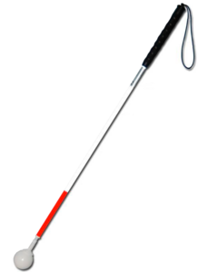 Трость телескопическая графитовая с вращающимся наконечником в виде шара - fgospostavki.ru - Махачкала