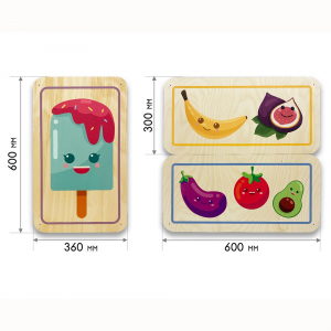 Набор стеновых панелей «Милая еда - Радуга вкуса» - fgospostavki.ru - Махачкала