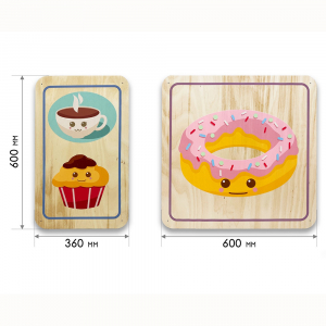 Набор стеновых панелей «Милая еда - Завтрак» - fgospostavki.ru - Махачкала