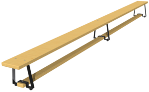 Скамейка гимнастическая (металлические ножки) (4 м)  - fgospostavki.ru - Махачкала