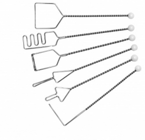 Постановочные зонды на витых ручках (с кочергой), шесть шариков. Комплект из 6 зондов - fgospostavki.ru - Махачкала