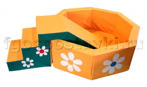 Сухой бассейн "Ромашка" восьмигранный со ступенькой - fgospostavki.ru - Махачкала