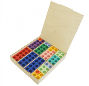 Нумирошка. Набор цветных пластиковых форм 80 шт. в коробке по методике Нумикон - fgospostavki.ru - Махачкала