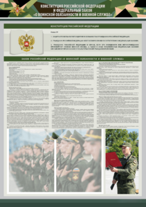 Стенд-уголок "Конституция Российской Федерации и Федеральный закон "О воинской обязанности и военной службе" - fgospostavki.ru - Махачкала