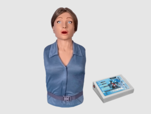 Тренажер-манекен взрослой пострадавшей женщины "Ирина" (голова, торс) для отработки приемов сердечно-легочной реанимации - fgospostavki.ru - Махачкала