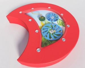 Настенный игровой модуль в виде части гусеницы с весами - fgospostavki.ru - Махачкала