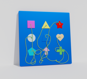 Тактильно-развивающая панель «Геометрия» - fgospostavki.ru - Махачкала