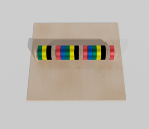 Тактильно-развивающая панель с разноцветными кругами - fgospostavki.ru - Махачкала