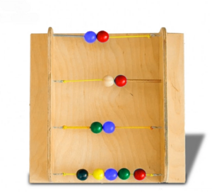 Тактильно-развивающая панель с текстурами и радужными шариками - fgospostavki.ru - Махачкала