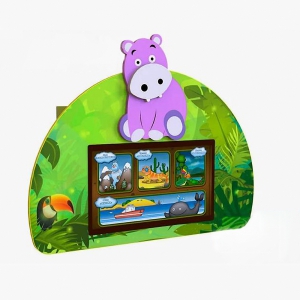 Сенсорный настенный коррекционно-развивающий комплекс Бегемотик - fgospostavki.ru - Махачкала