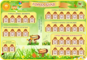 Стенд "Город букв" - fgospostavki.ru - Махачкала