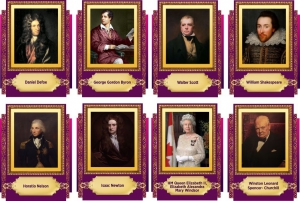 Стенд "Портреты великих британцев" - fgospostavki.ru - Махачкала