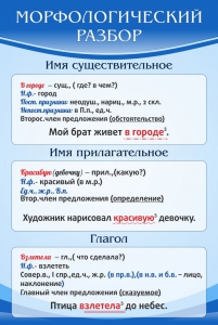 Стенд "Морфологический разбор" - fgospostavki.ru - Махачкала