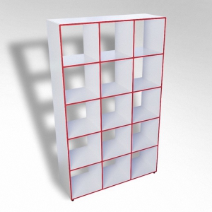 Шкаф открытый многосекционный ТР15 ЛДСП  - fgospostavki.ru - Махачкала