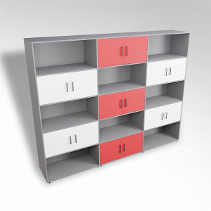 Шкаф встраиваемый закрытый с открытой полкой многосекционный ТР9 ЛДСП  - fgospostavki.ru - Махачкала