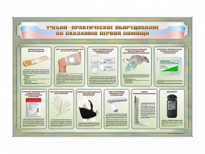 Стенды "Учебно-практическое оборудование по оказанию первой помощи" - fgospostavki.ru - Махачкала