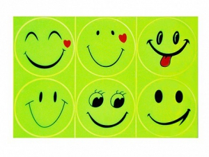 Комплект световозвращающих наклеек "Смайлики" - fgospostavki.ru - Махачкала