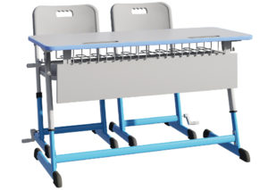 Парта NOMAD V двухместная регулируемая по высоте с антивандальной кромкой - fgospostavki.ru - Махачкала