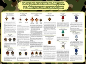 Стенд "Государственные ордена РФ" - fgospostavki.ru - Махачкала