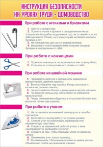 Стенд "Инструкция безопасности на уроках труда №1" - fgospostavki.ru - Махачкала