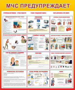 Стенд "МЧС предупреждает" - fgospostavki.ru - Махачкала