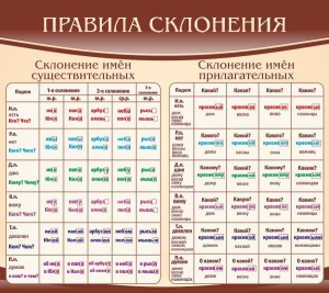 Стенд "Правила склонения" - fgospostavki.ru - Махачкала