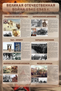 Стенд "Великая Отечественная война" (события) - fgospostavki.ru - Махачкала