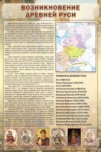 Стенд "Возникновение древней Руси" - fgospostavki.ru - Махачкала