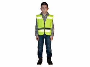 Световозвращающий жилет на молнии для пешеходов - fgospostavki.ru - Махачкала