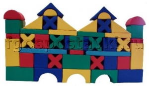 Мягкий модуль-конструктор "Замок" (46 элементов) - fgospostavki.ru - Махачкала