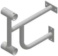 Кронштейн настенный (двухрядный) - fgospostavki.ru - Махачкала