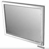 Травмобезопасное поворотное зеркало для инвалидов (квадрат) 680 x 680 миллиметров - fgospostavki.ru - Махачкала