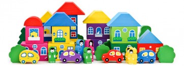 Комплект игрушек для психологической песочницы "Цветной городок большой" - fgospostavki.ru - Махачкала