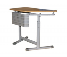 Стол ученический регулируемый трапецевидный с перфорированным экраном на плоскоовальной трубе. (1 элемент) - fgospostavki.ru - Махачкала