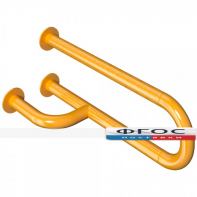 Поручень настенный не откидной с боковой опорой "Антибак" 600 х 135 х 120 миллиметров - fgospostavki.ru - Махачкала