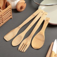 Набор кухонных принадлежностей (дерево) - fgospostavki.ru - Махачкала