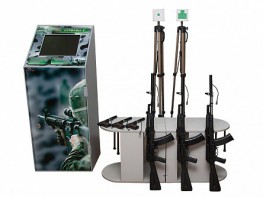 Учебно-тренировочный комплекс огневой подготовки "Стрелец-5" (массогабаритные макеты оружия 3 АК и 3 ПМ, металлический шкаф, сенсорный антивандальный монитор) - fgospostavki.ru - Махачкала