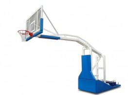 Стойка баскетбольная мобильная складная с выносом 2,25 метра с электроподъемом стрелы (без противовесов) - fgospostavki.ru - Махачкала
