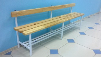 Скамья для раздевалок со спинкой (2,5 метра) - fgospostavki.ru - Махачкала