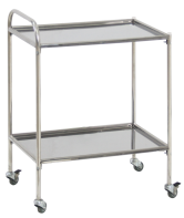 Столик процедурный передвижной с двумя полками из нержавеющей стали - fgospostavki.ru - Махачкала
